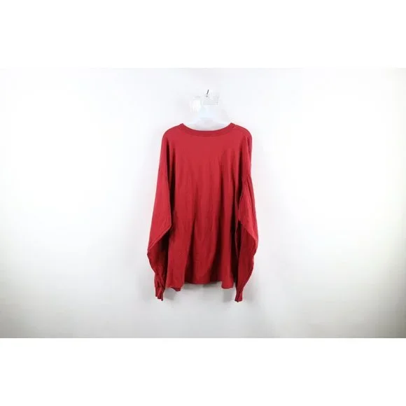 Vtg Adidas Mens 2XL Faded Cleveland Cavaliers Basketball Long Sleeve T-Shirt Red - Picture 7 of 9